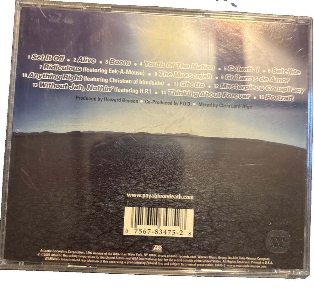 Satelite by P.O.D. (Payable on Death) (CD, 2001)